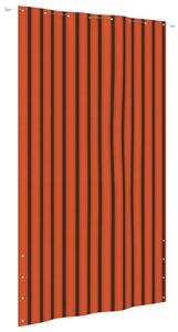 Paravento Balcone Arancione e Marrone 160x240 cm Tessuto Oxford