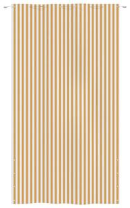 Paravento per Balcone Giallo e Bianco 160x240 cm Tessuto Oxford