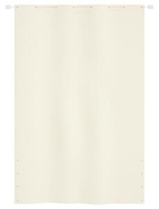 Paravento per Balcone Crema 160x240 cm in Tessuto Oxford