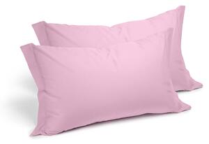 Coppia Federe In Cotone Cotone Tinta Unita Standard Caleffi Tinta Unita Pink Caleffi