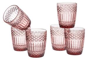 Set 6 bicchieri acqua 300 ml vetro cipria Agadir