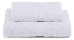 Asciugamano Con Ospite In Cotone Minorca Standard Spugnissima Tinta Unita Bianco Caleffi