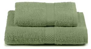 Asciugamano Con Ospite In Cotone Minorca Standard Spugnissima Tinta Unita Giada Caleffi