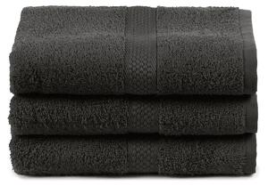 Asciugamano In Cotone Minorca CM. 55X105 Spugnissima Tinta Unita Antracite Caleffi