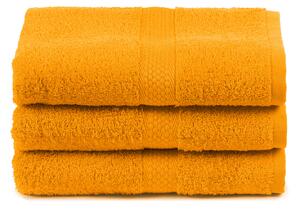 Asciugamano In Cotone Minorca CM. 55X105 Spugnissima Tinta Unita Topazio Caleffi