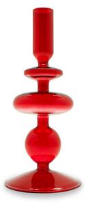 Porta candele in vetro borosilicato 20 cm