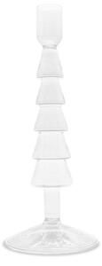 Portacandele in vetro borosilicato con forma ad albero di Natale