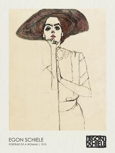 Riproduzione Portrait of a Woman 1910, Egon Schiele