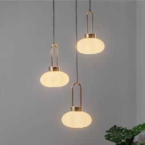 Lucea Lampada a sospensione Rezza Ø 47 cm, oro, 3 luci