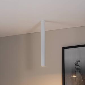 EMIBIG LIGHTING Tecno 1XL, faretto da soffitto, acciaio, GU10, altezza 60 cm, bianco