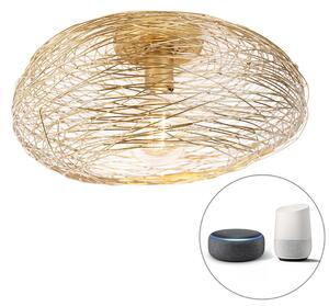 Lampada da soffitto intelligente oro ovale con WiFi G95 - Sarella