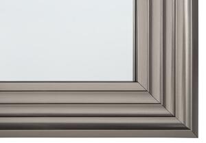 Specchio da parete argento 61 x 91 cm rettangolare moderno semplice minimalista camera da letto soggiorno Beliani