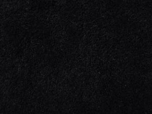 Tappeto shaggy Nero da 140 cm moderno tappeto rotondo trapuntato a Pelo Lungo Beliani