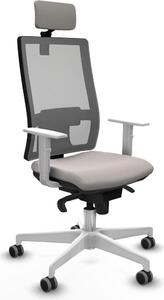 Sedia da ufficio Piqueras y Crespo, modello 4B026G2, colore bianco