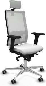 Sedia da ufficio Piqueras y Crespo 2D086G2, colore bianco