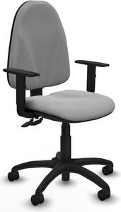 Sedia da ufficio Piqueras y Crespo modello B1D01RN, colore grigio chiaro