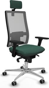 Sedia da ufficio Piqueras y Crespo, modello 3D086G2, colore verde