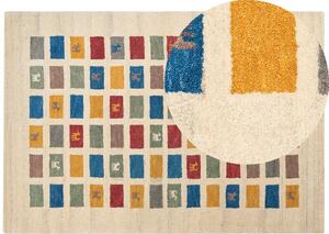 Tappeto di lana multicolore 160 x 230 cm con motivo etnico soggiorno camera da letto Beliani