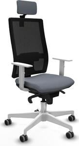Sedia da ufficio Piqueras y Crespo, modello 4B026G2, colore grigio
