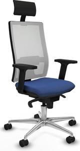 Sedia da ufficio Piqueras y Crespo 2D086N1, colore blu navy