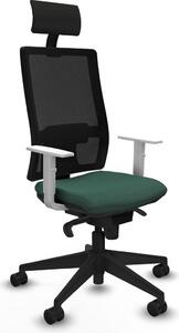 Sedia da ufficio Piqueras y Crespo, modello 4B066N1, colore verde