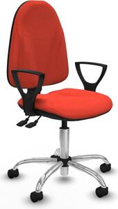 Sedia da ufficio Piqueras y Crespo, modello BFN05RN, colore arancione scuro