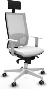 Sedia da ufficio Piqueras y Crespo, modello 4B026G1, colore bianco