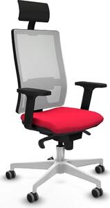 Sedia da ufficio Piqueras y Crespo 2D026G1, colore rosso