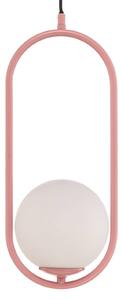 Jupiter Lampada a sospensione Samba, 1 luce, rosa/bianco