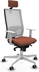 Sedia da ufficio Piqueras y Crespo, modello 4B026G2, colore marrone