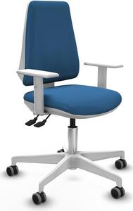 Sedia da ufficio Piqueras y Crespo, modello B5B026G, colore azzurro chiaro