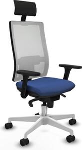 Sedia da ufficio Piqueras y Crespo, modello 3D026N1, colore blu navy