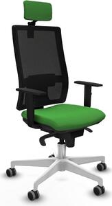Sedia da ufficio Piqueras y Crespo, modello 1D026G2, colore verde