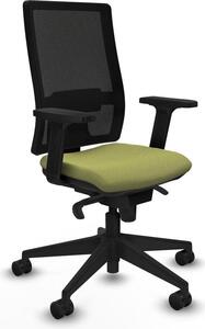 Sedia da ufficio Piqueras y Crespo modello 2D066N0, colore verde