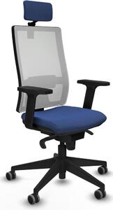 Sedia da ufficio Piqueras y Crespo 2D066G2, colore blu navy