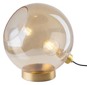 Lampada da tavolo, vetro, ambra, moderna, L 44 cm