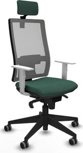 Sedia da ufficio Piqueras y Crespo, modello 4B066G2, colore verde