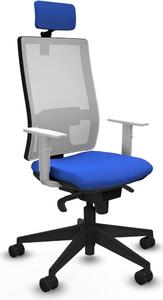 Sedia da ufficio Piqueras y Crespo, modello 4B066N2, colore blu