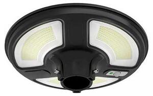 V-TAC VT-65W Lampione LED 10W da giardino autoalimentata a batteria con pannello solare e sensore integrato 4000K con telecomando RF IP65 - SKU 5152