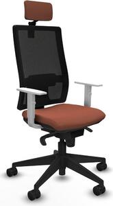 Sedia da ufficio Piqueras y Crespo, modello 4B066N2, colore marrone