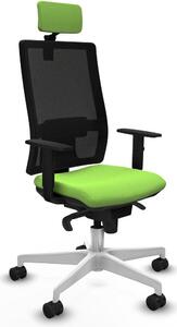 Sedia da ufficio Piqueras y Crespo, modello 1D026N2, colore pistacchio