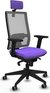 Sedia da ufficio Piqueras y Crespo, modello 2D066G2, colore lilla