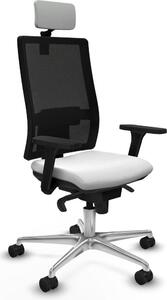 Sedia da ufficio Piqueras y Crespo, modello 3D086N2, colore bianco