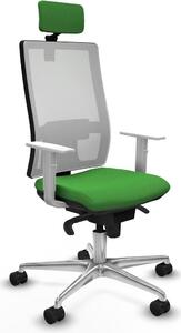 Sedia da ufficio Piqueras y Crespo, modello 4B086N2, colore verde