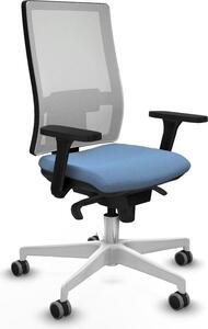 Sedia da ufficio Piqueras y Crespo 3D026G0, colore azzurro cielo