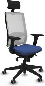 Sedia da ufficio Piqueras y Crespo 2D066G1, colore blu navy