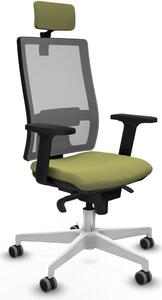 Sedia da ufficio Piqueras y Crespo modello 2D026G2, colore verde