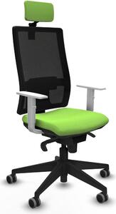 Sedia da ufficio Piqueras y Crespo, modello 4B066G2, colore pistacchio