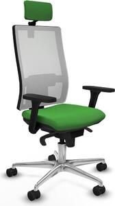 Sedia da ufficio Piqueras y Crespo, modello 3D086N2, colore verde