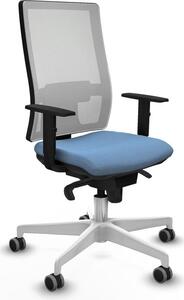 Sedia da ufficio Piqueras y Crespo, modello 1D026G0, colore blu cielo